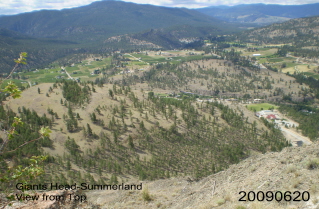 A view from the summit of Giant's Head 2009-06.